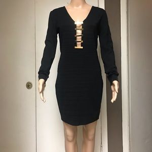 Bebé Long sleeve black dress